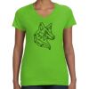 Women's V-Neck Fine Jersey Tee Thumbnail